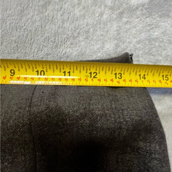 Holt Renfrew Collection Grey 100% Wool Pencil Maxi Business Skirt - Picture 11 of 15